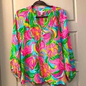 Lilly Pulitzer Elsa Silk Top